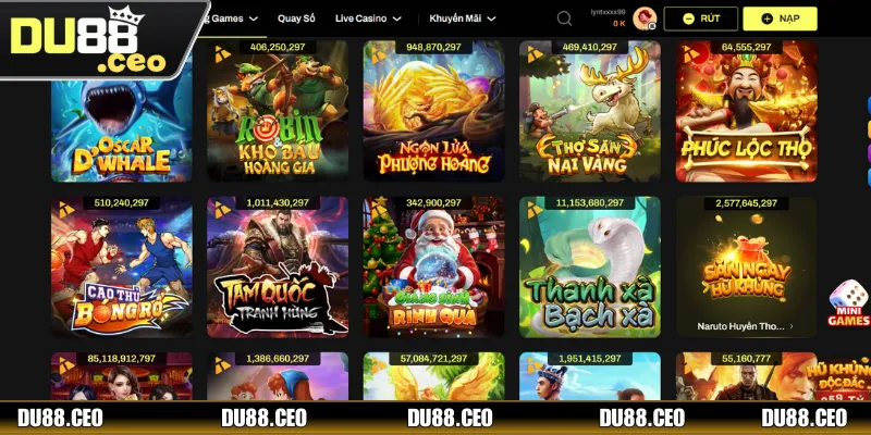 Giới thiệu một vài siêu phẩm nổ hũ đổi thưởng có RTP cao